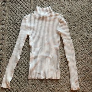 Urban Outfitters White Ribbed Turtle Neck XS